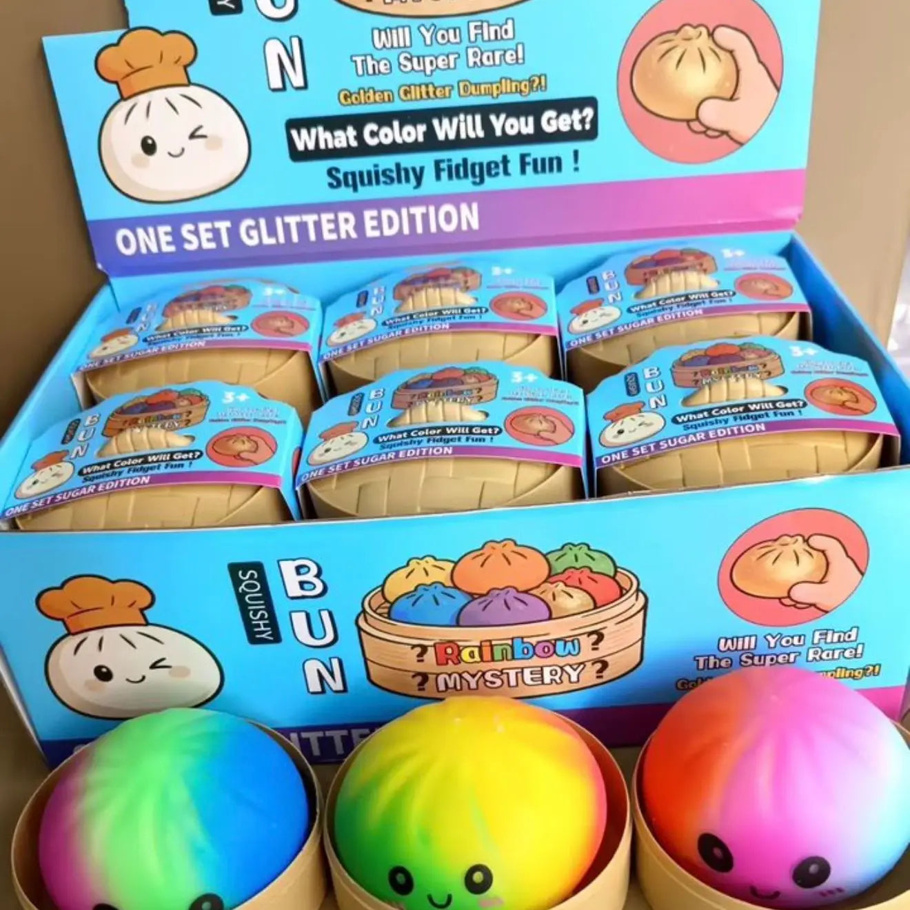 The Viral Squishy Dumpling- Rainbow Edition