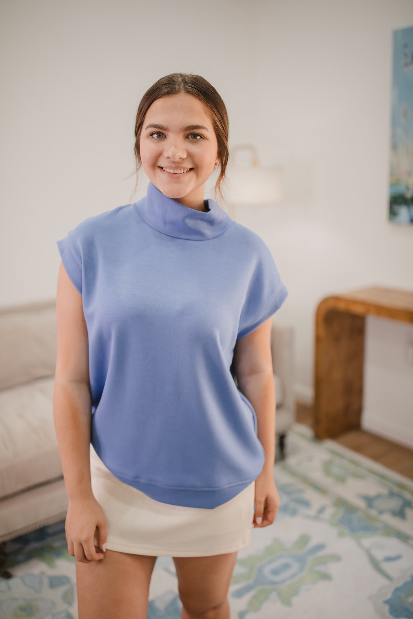 Remi Top in Cornflower Blue