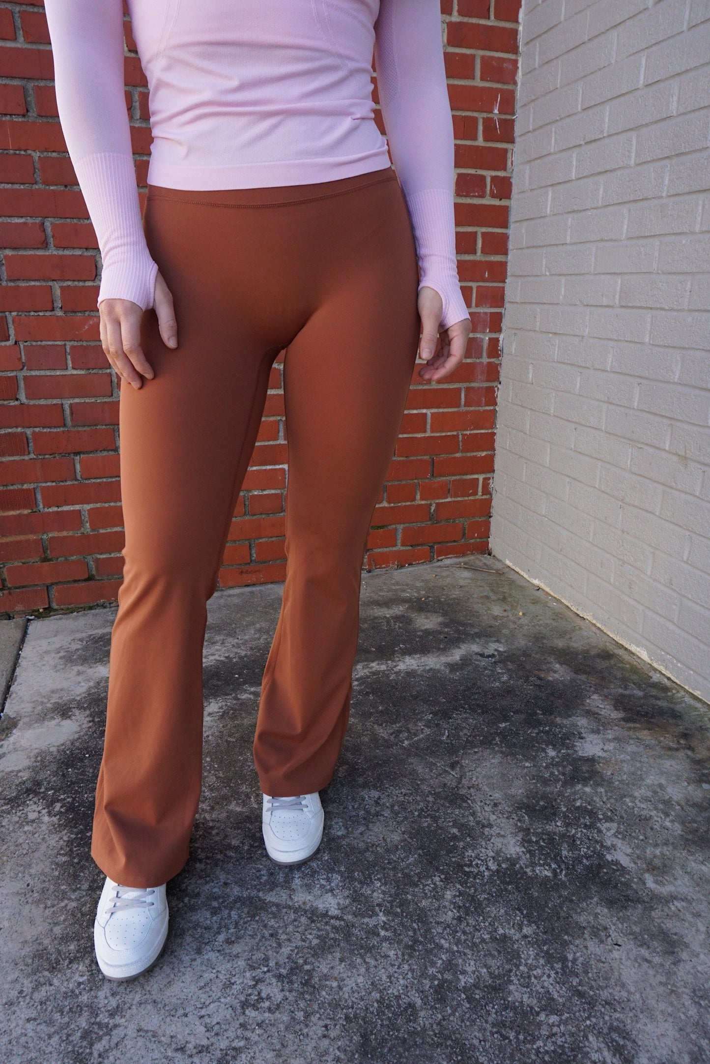 The Weekend Flare Leggings - Brown
