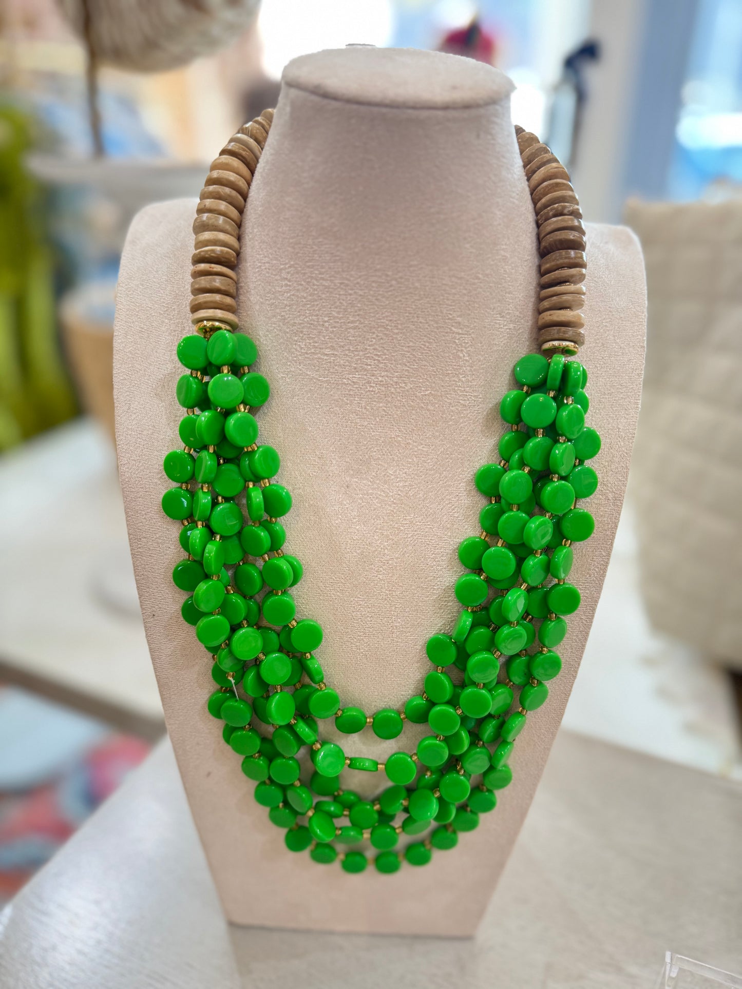 Layered Beaded Necklace in 3 colors