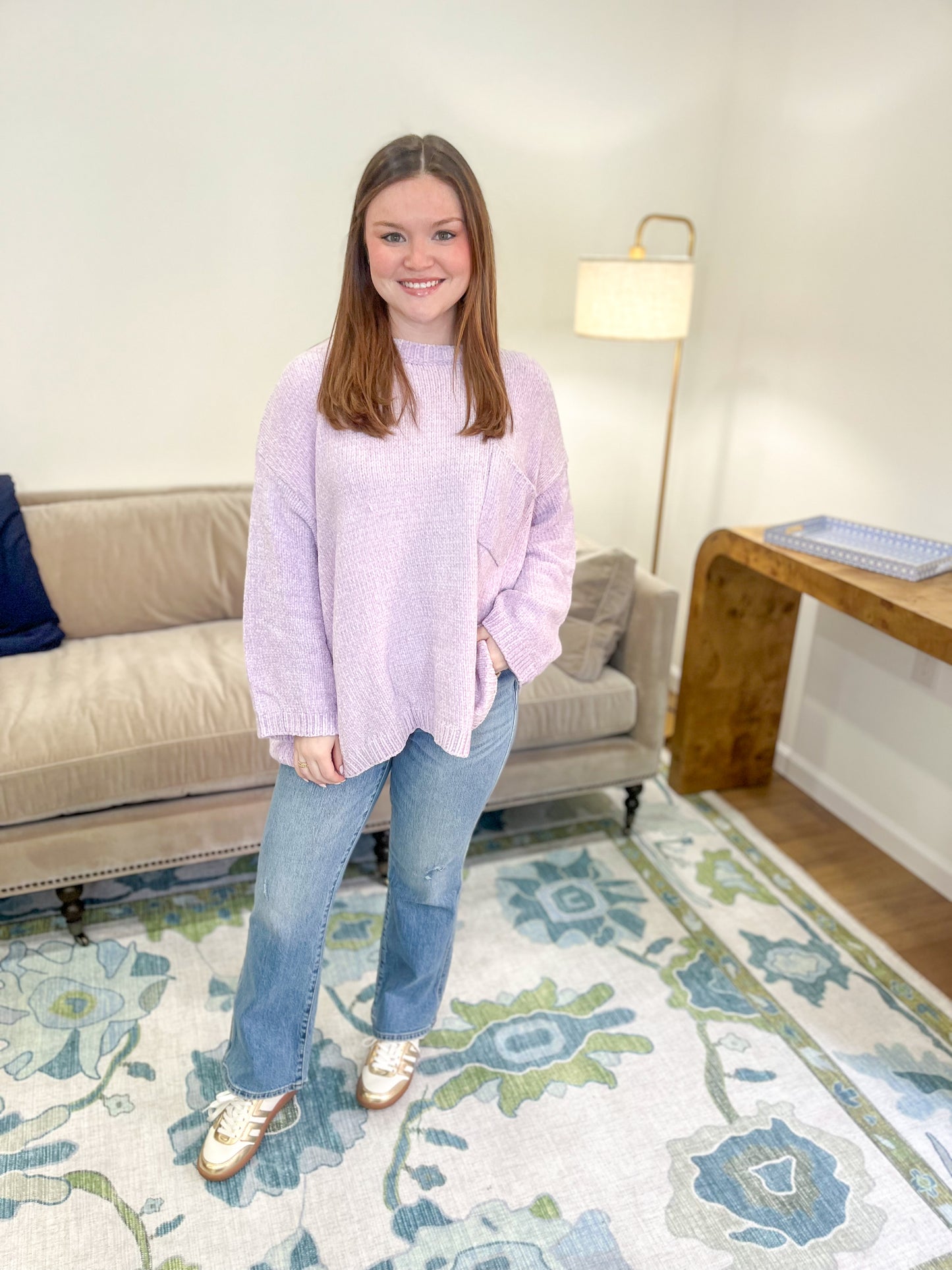 Claire Sweater in Lavender