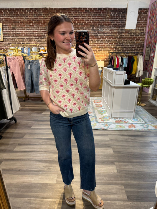 Barrett Sweater in Rose Multi