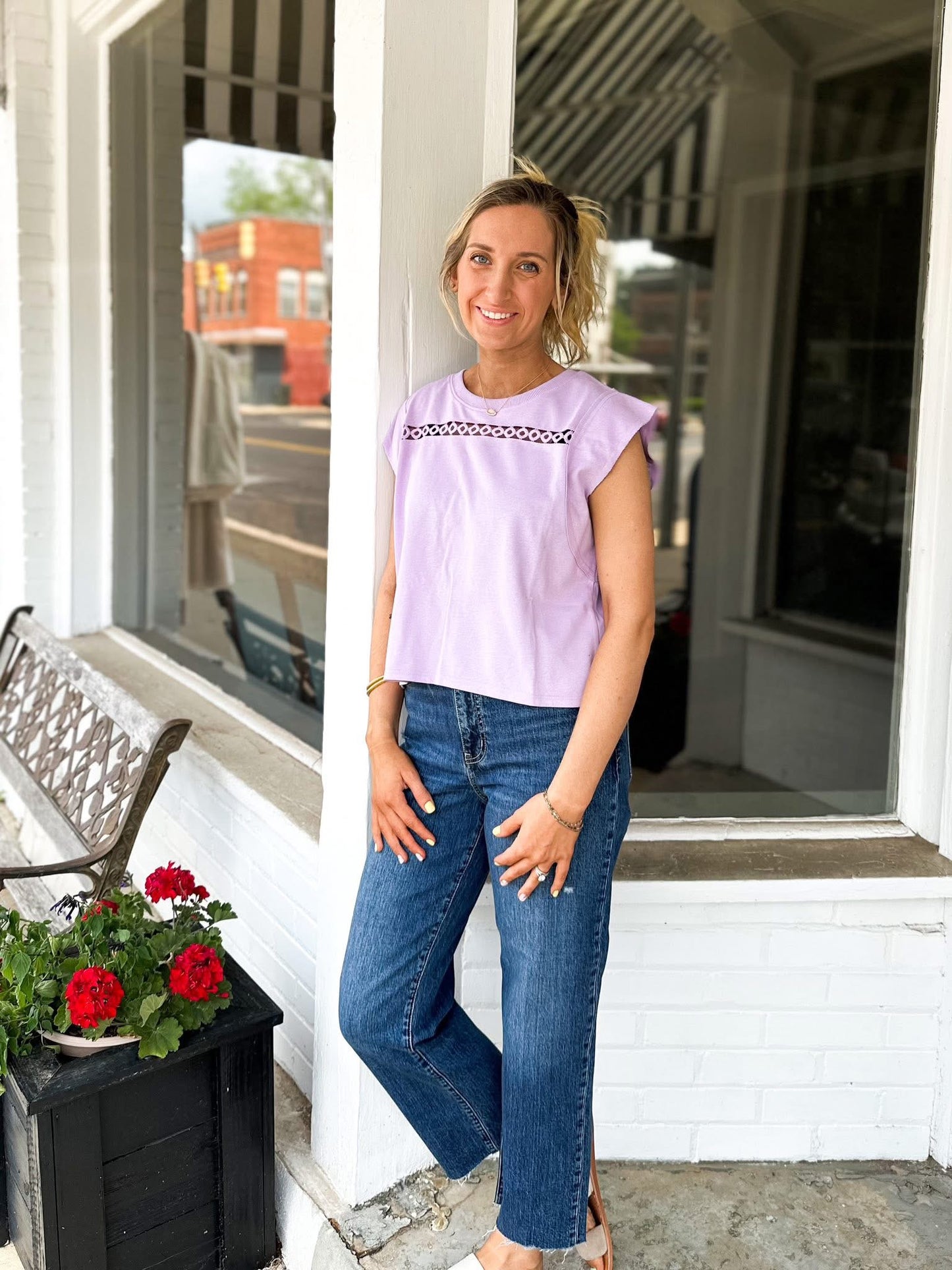Mia Top in Lavender