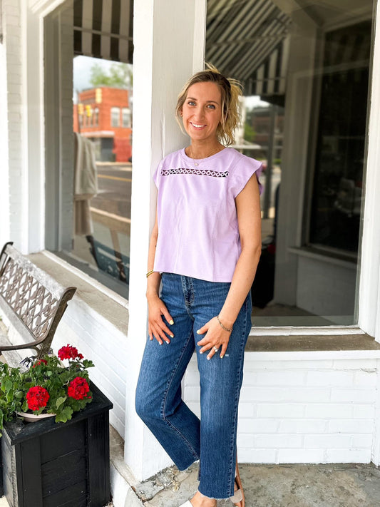 Mia Top in Lavender