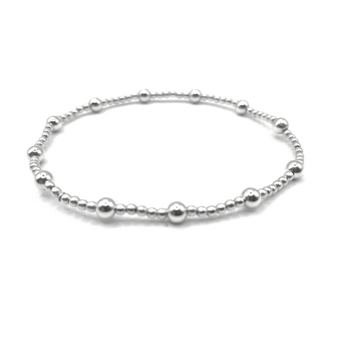 2mm Sterling Silver Karma Bracelet