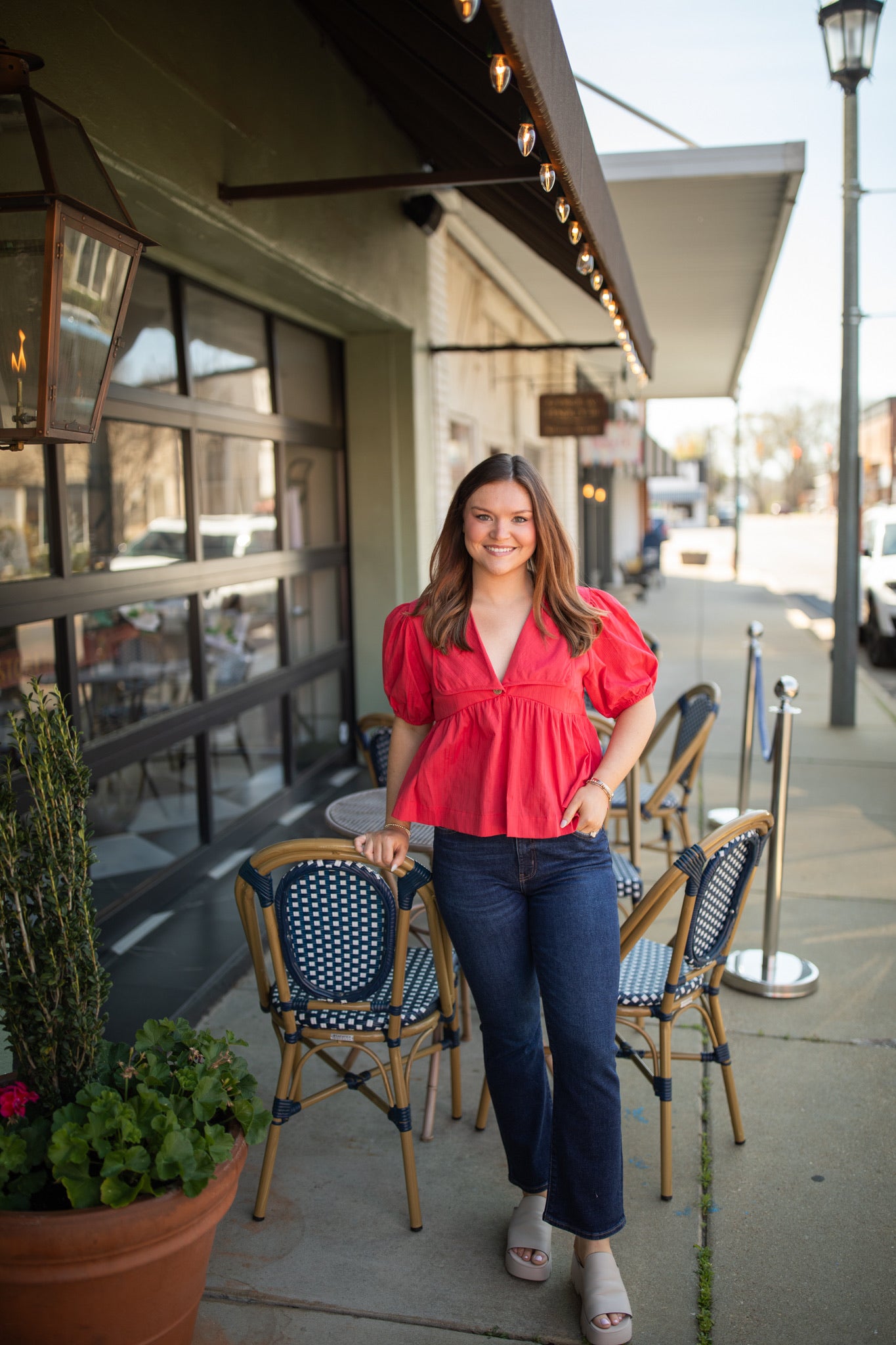 Kelsay Top in Poppy