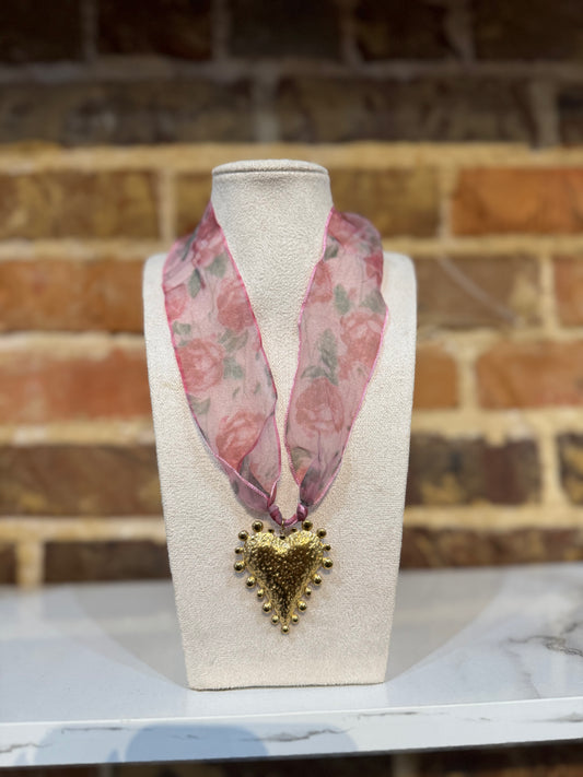 Pink Tulle Necklace