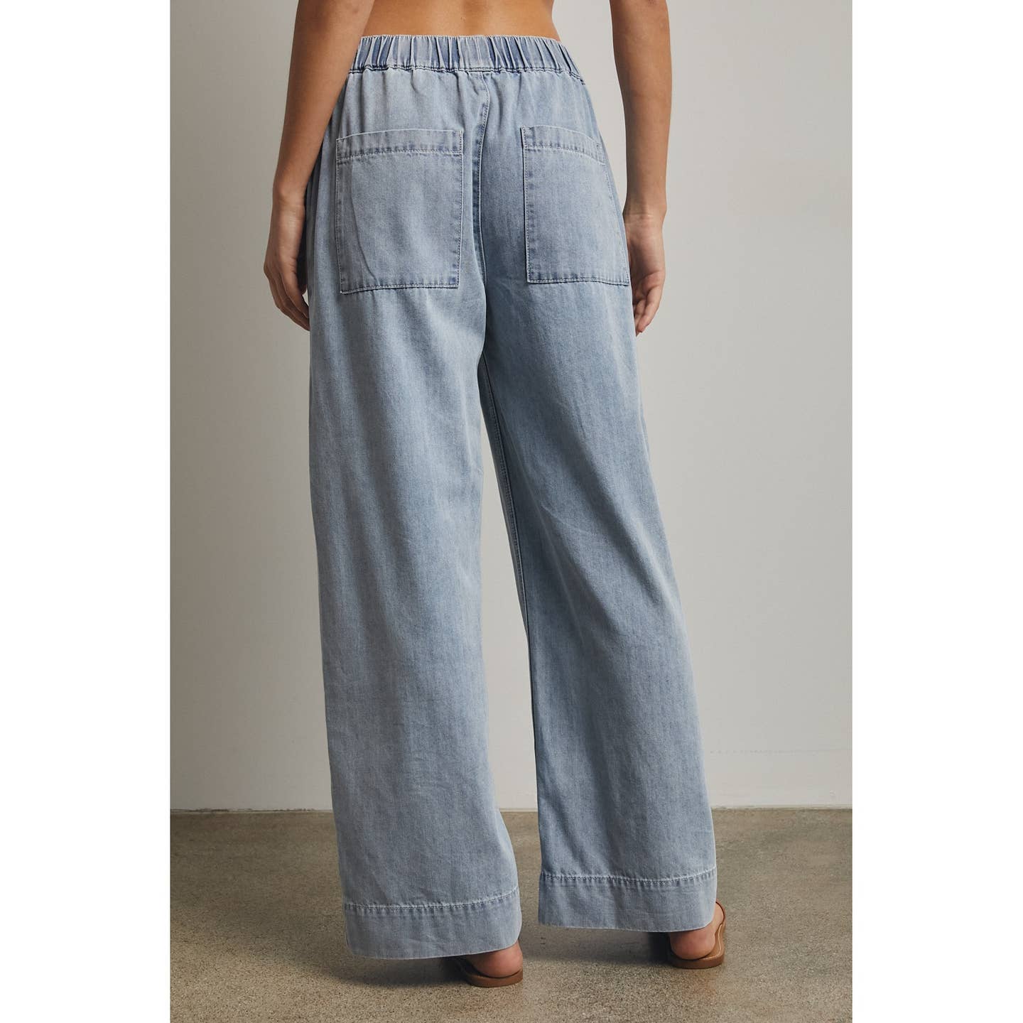 Wide Leg Denim Pants