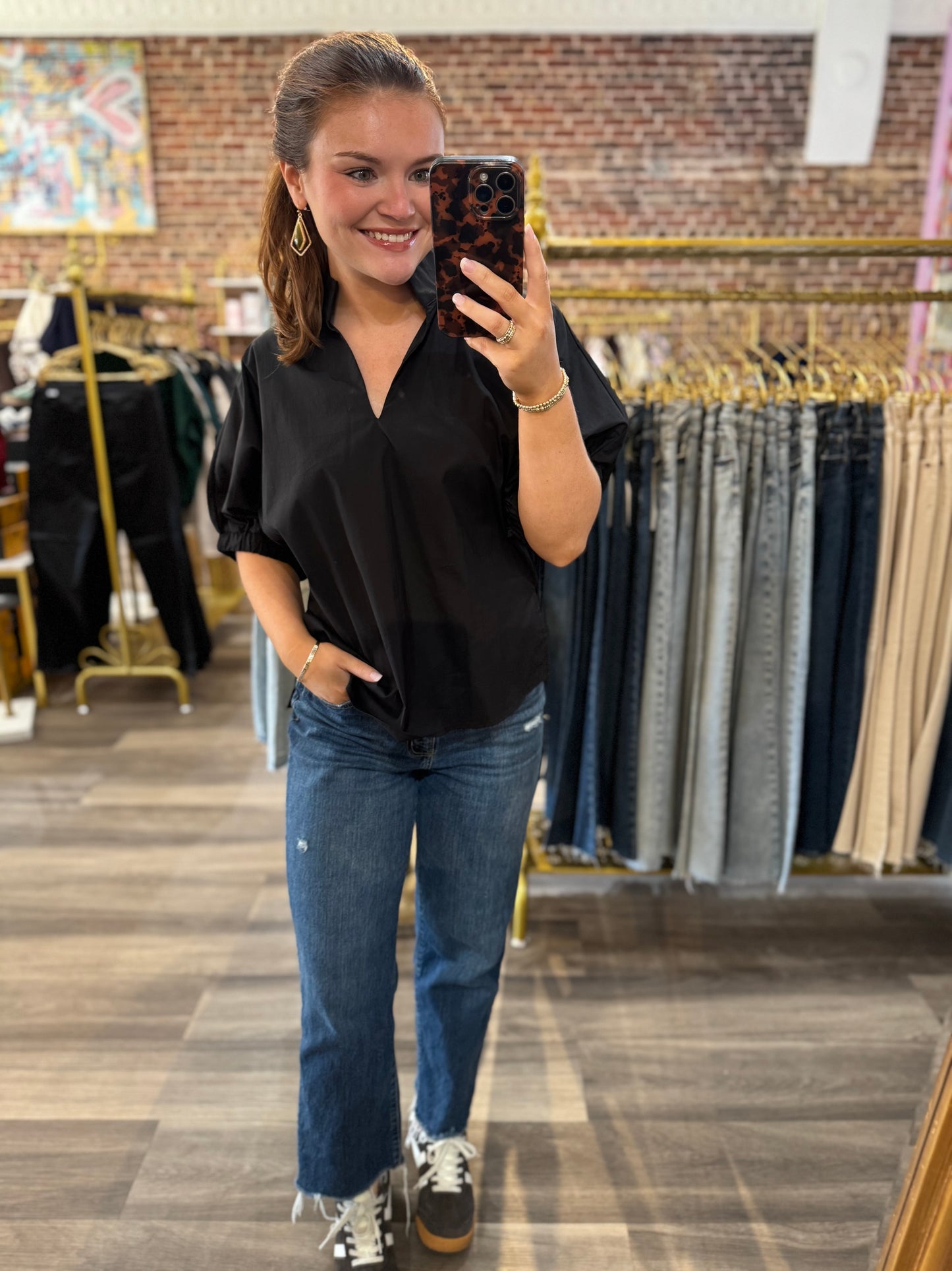 Savannah Top in Black