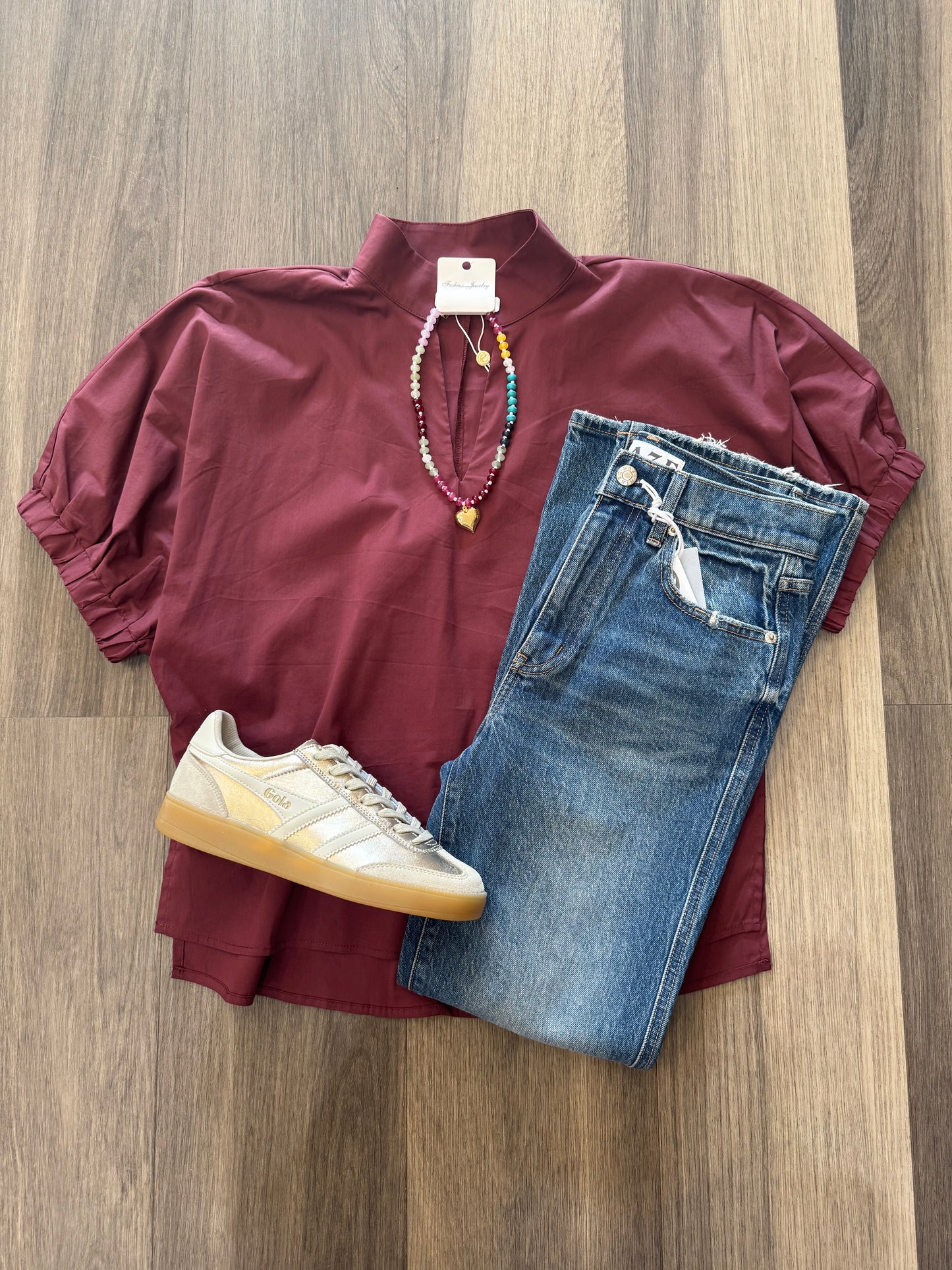 Savannah Top in Wine