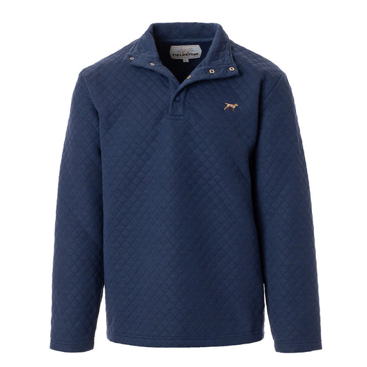 Fieldstone Quilted Pullover in Navy