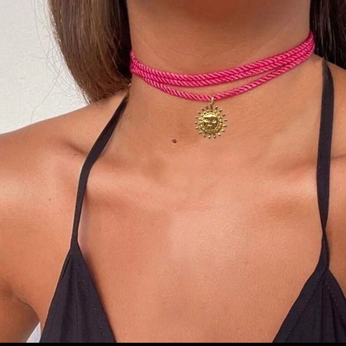 Pink Wrap Necklace