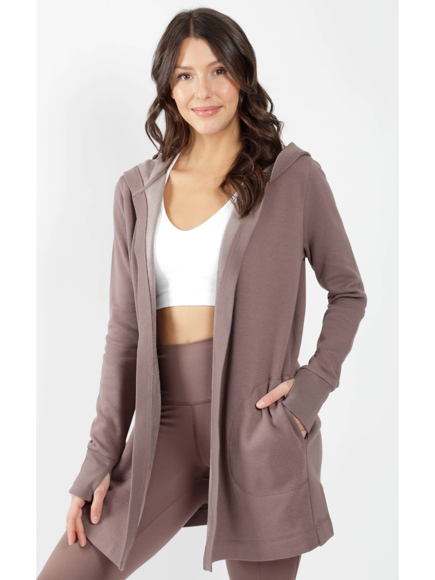 Butter Fleece Hoodie Cardigan