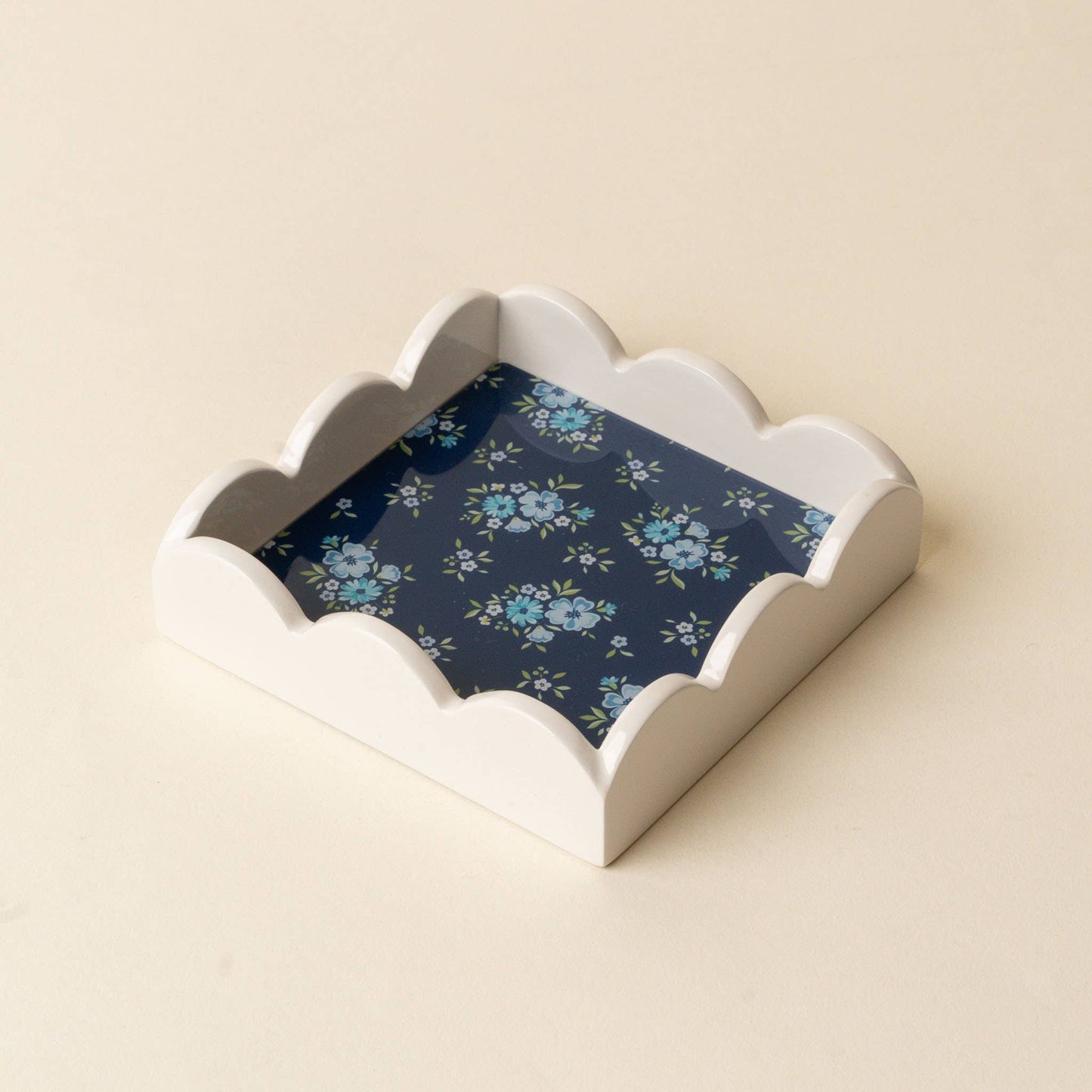Scallop Trinket Tray-Endless Daydream Navy