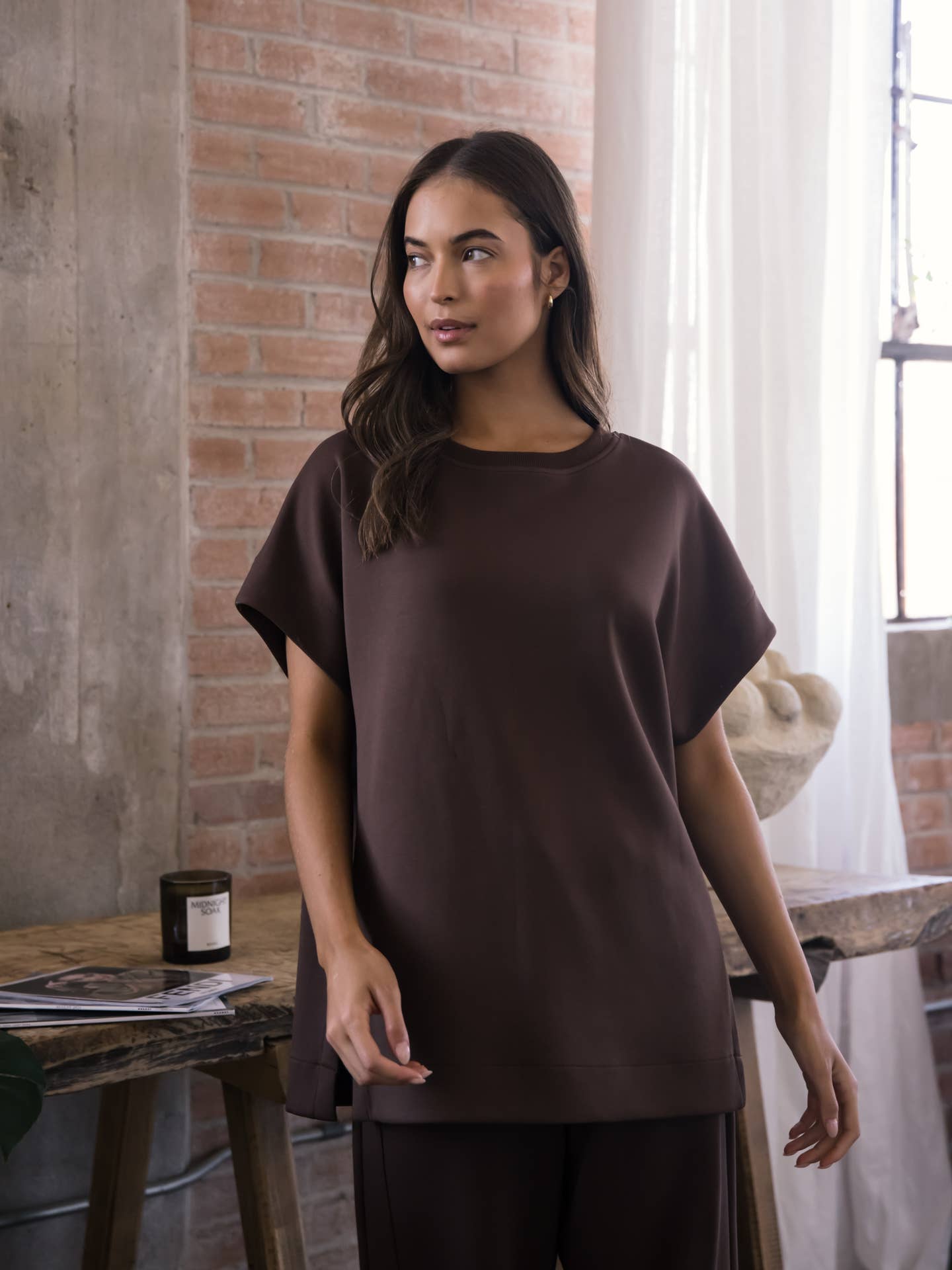 Butter Model Short Sleeve in Cocoa