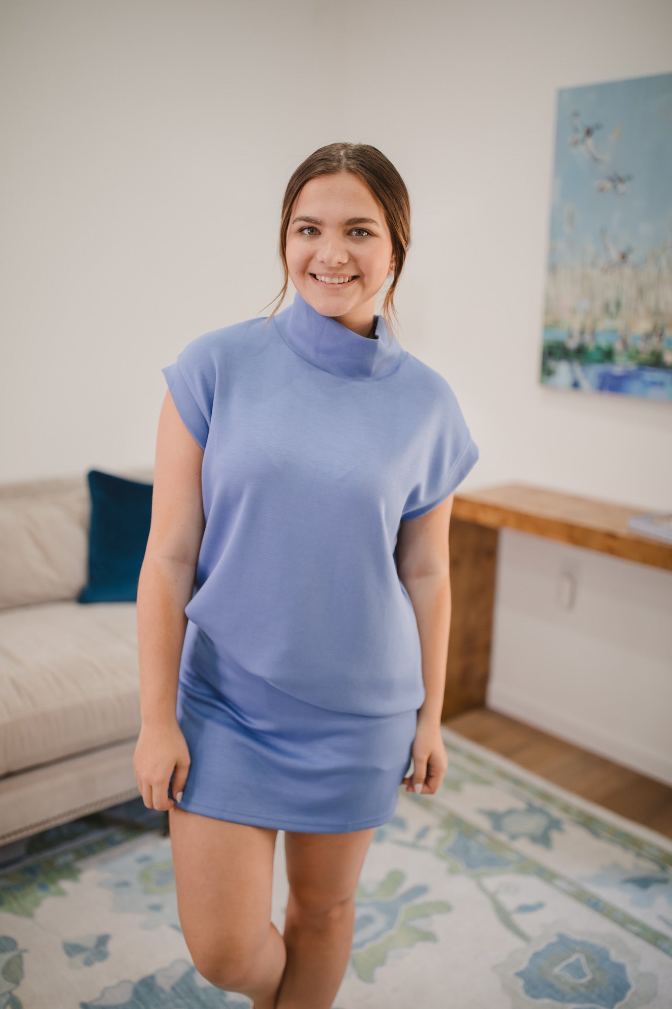 Remi Top in Cornflower Blue