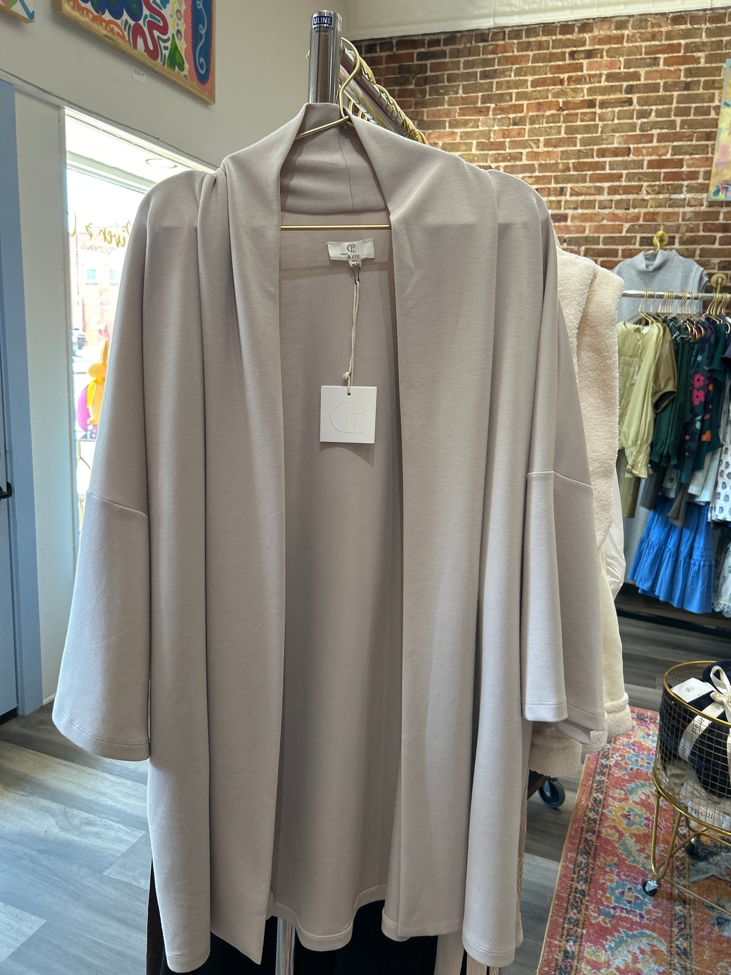 Sally Cardigan in Taupe