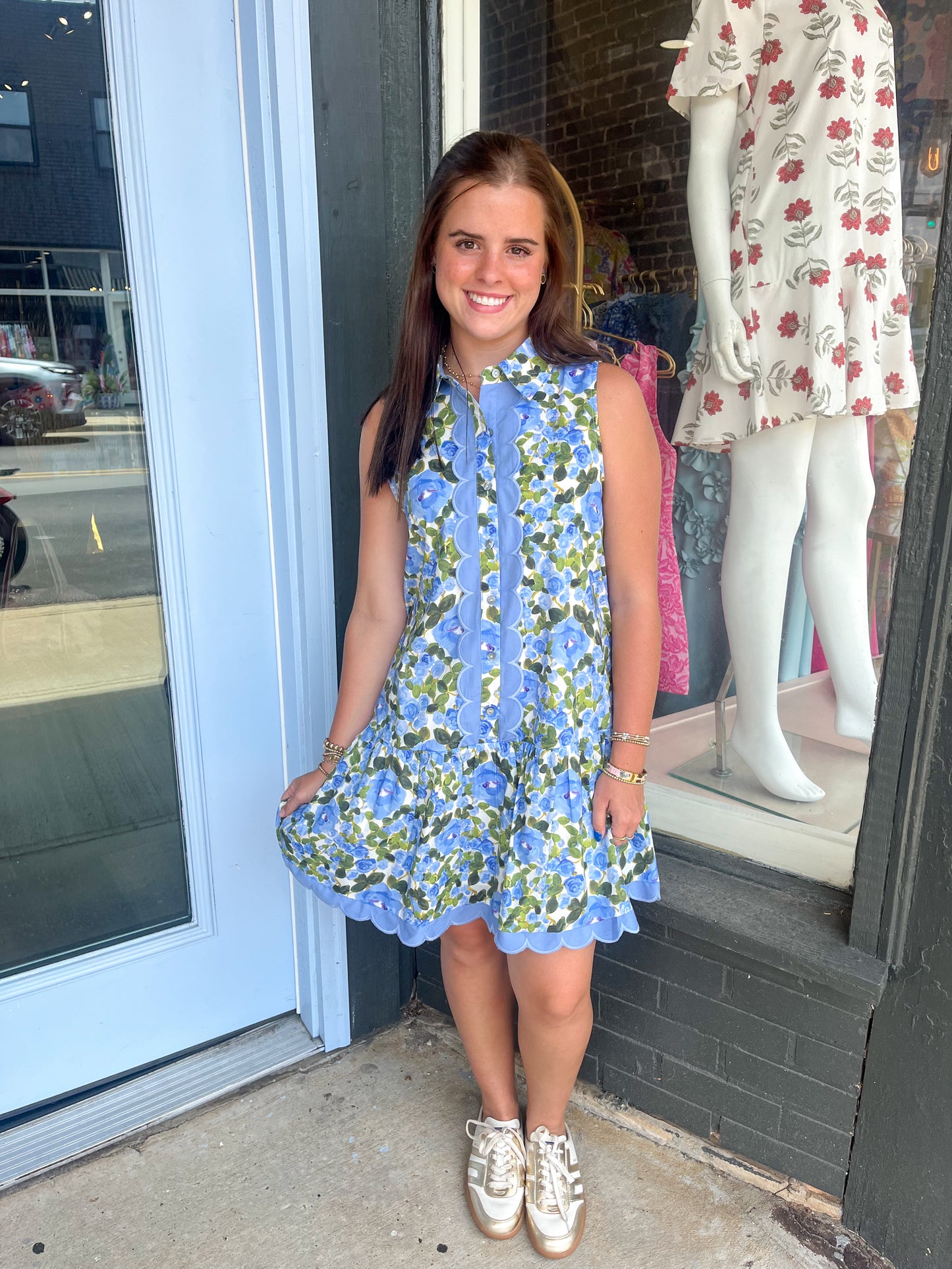 Leah Mini in Blue Floral