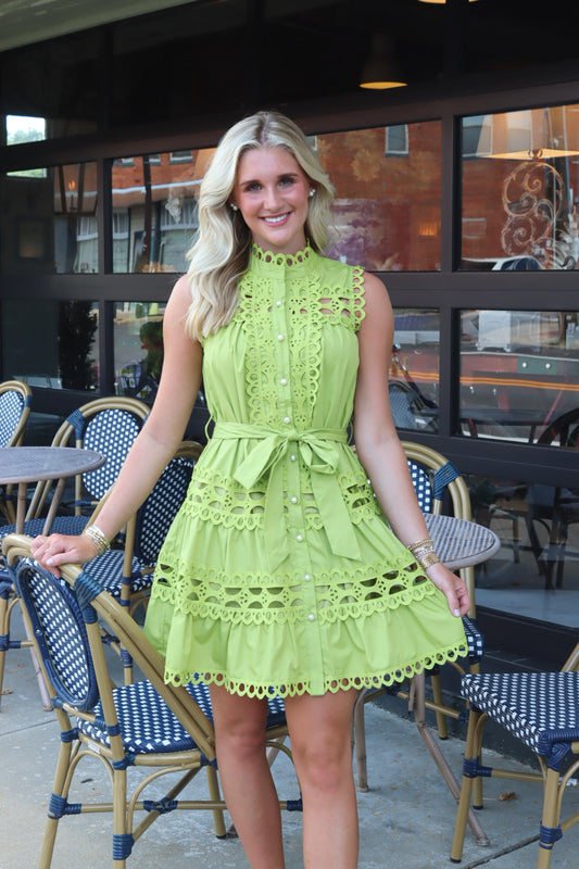 Caroline Mini in Lime