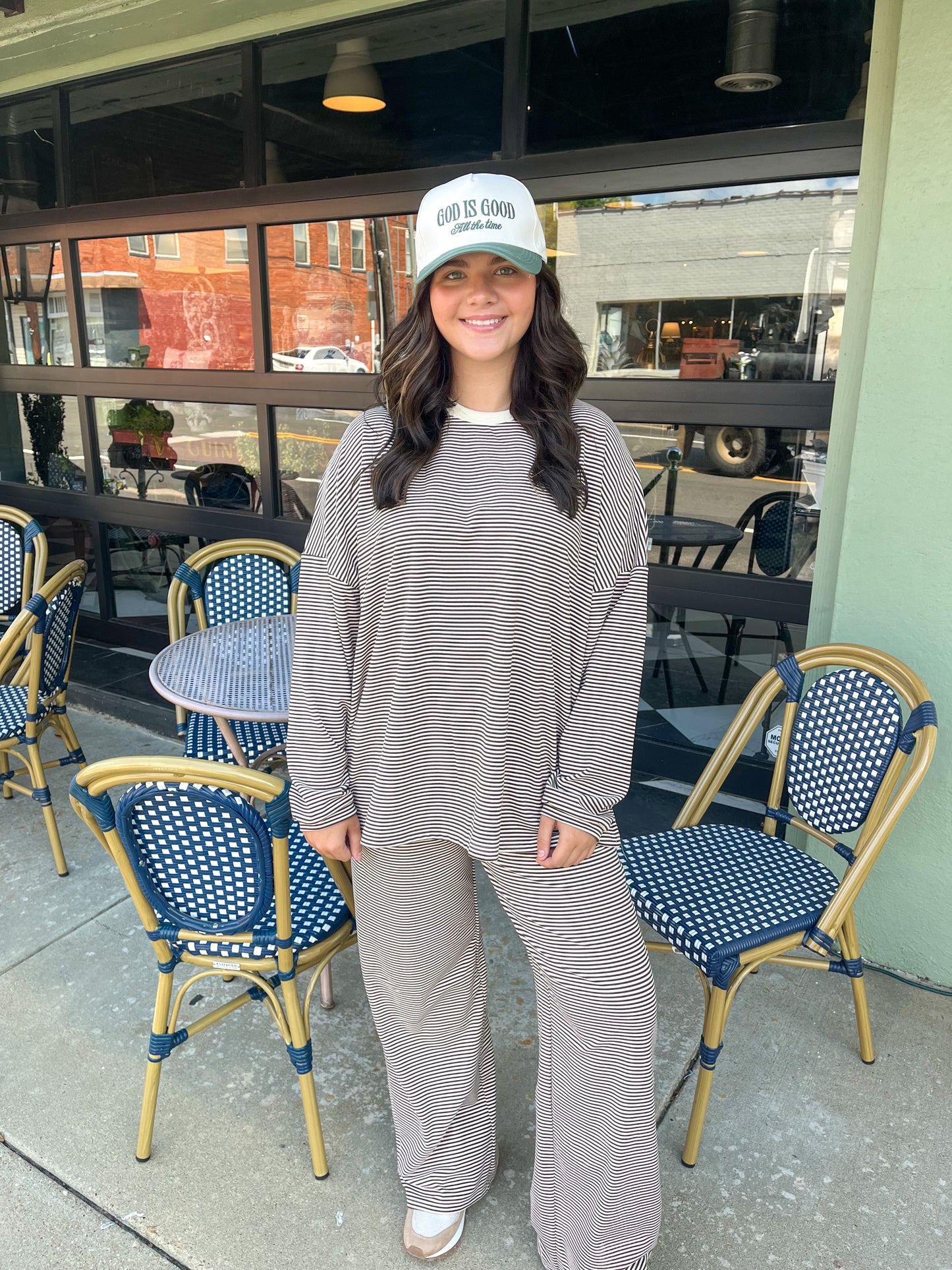 Grace Stripe Fleece Pants