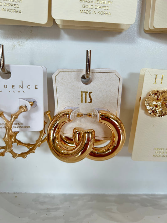 Chunky Gold Hoop