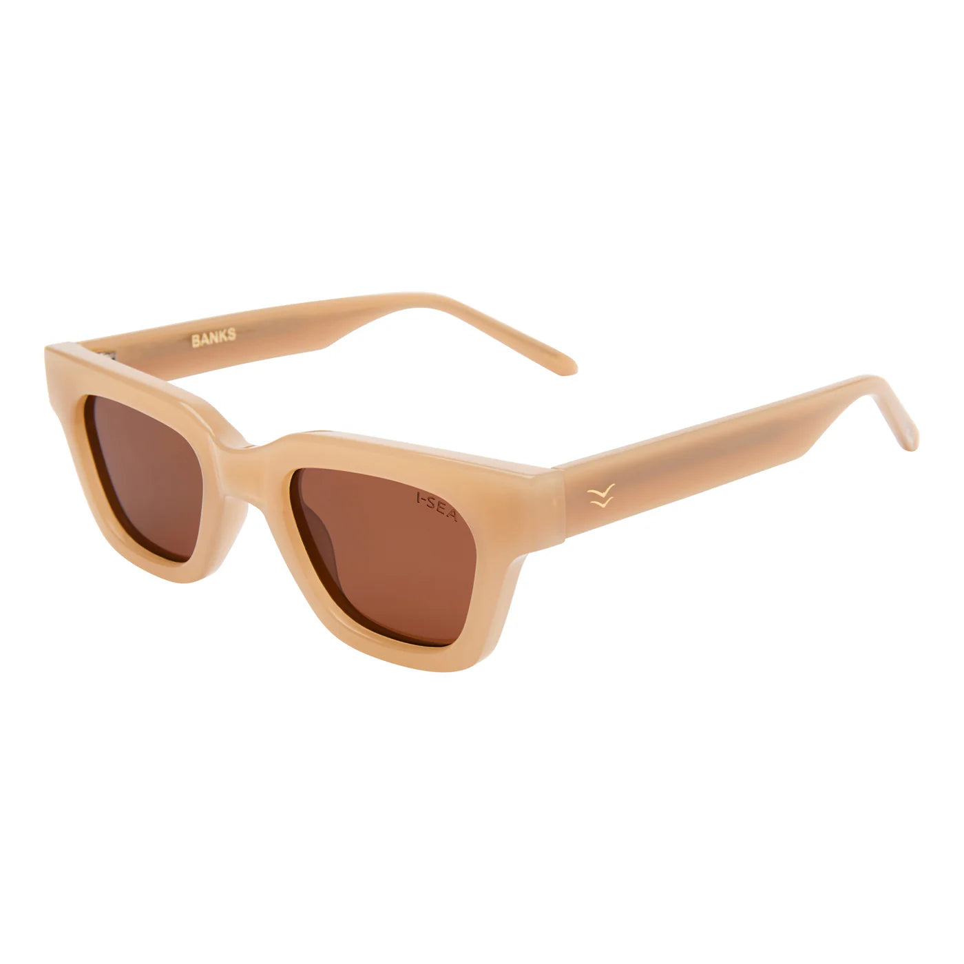 ISEA: Bank Polarized Sunglasses Vanilla Brown