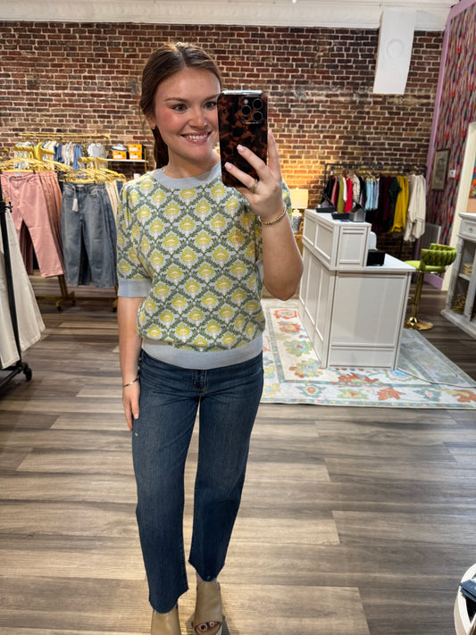 Barrett Sweater in Sage Multi