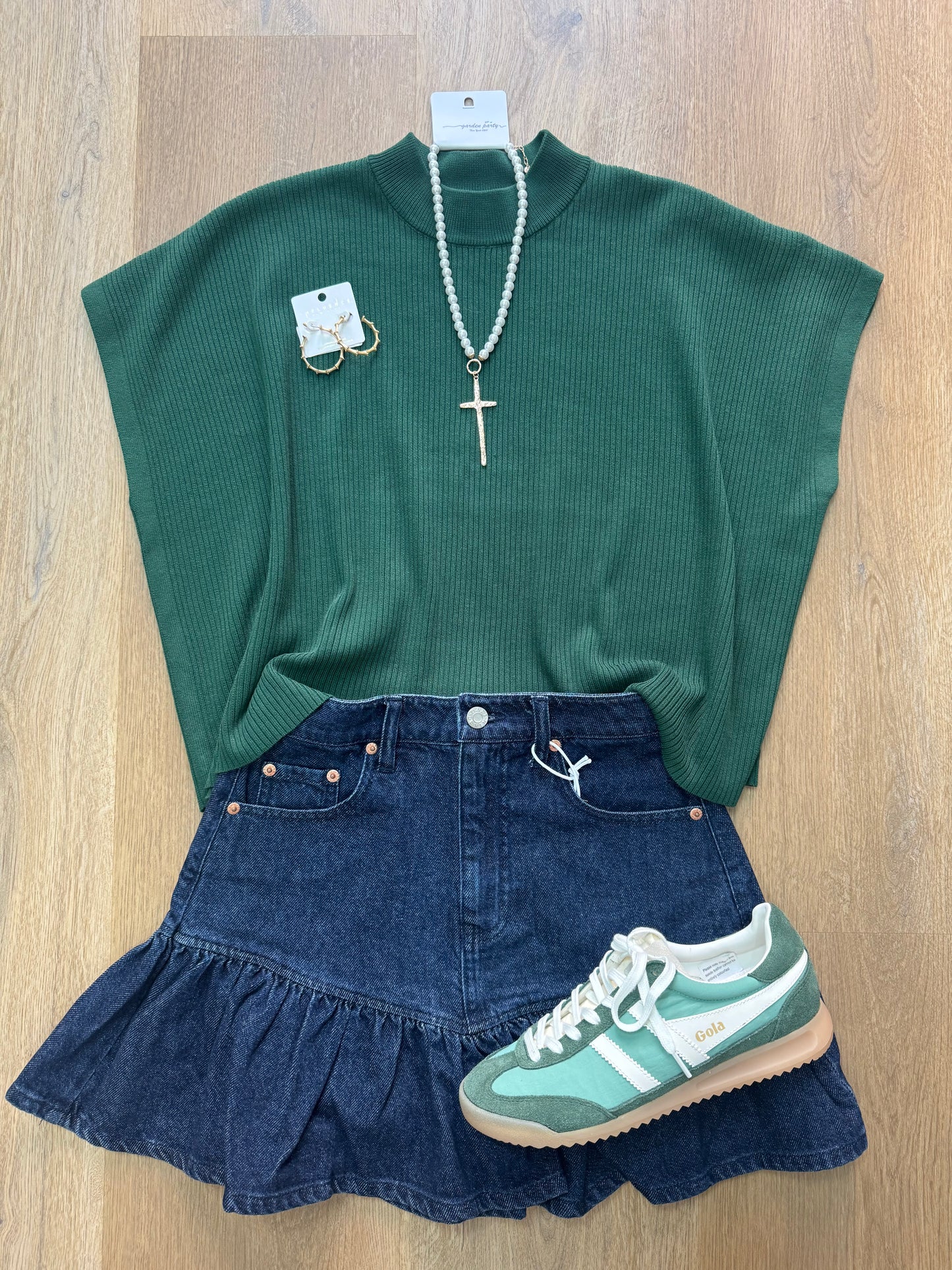 Harper Sweater in Dark Green
