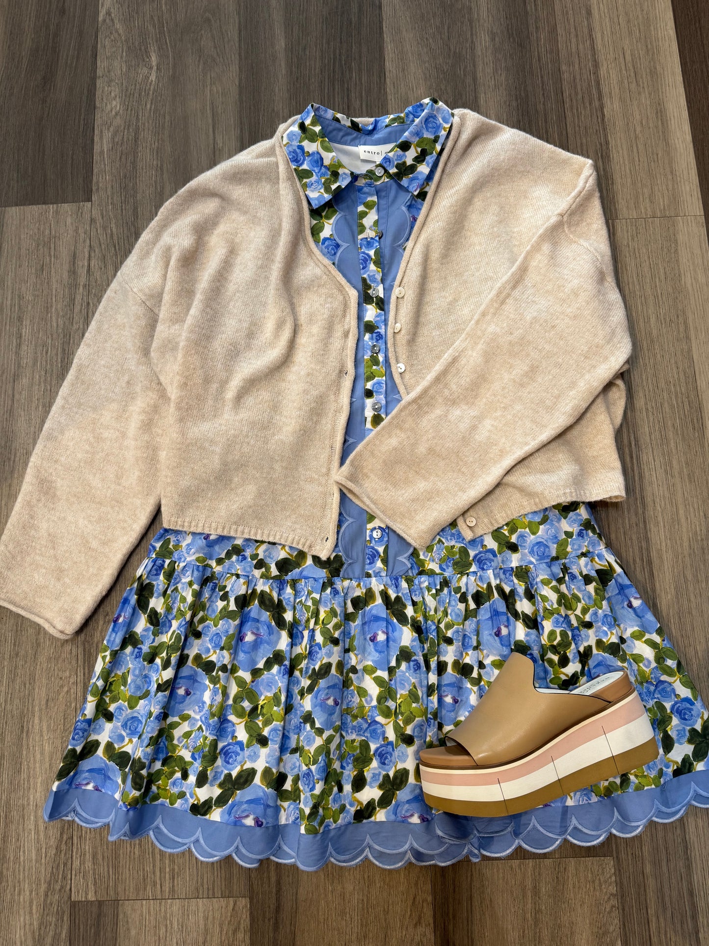 Leah Mini in Blue Floral