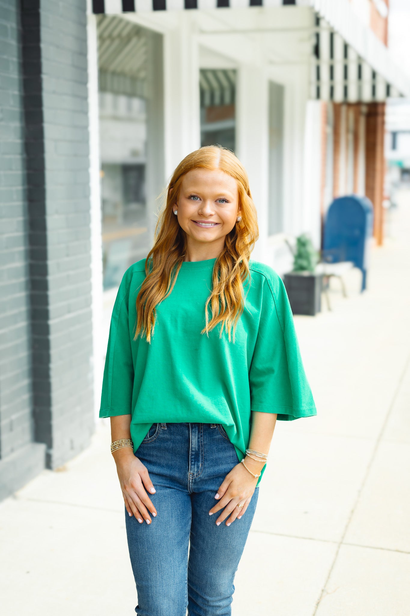 The Landry Top in Green