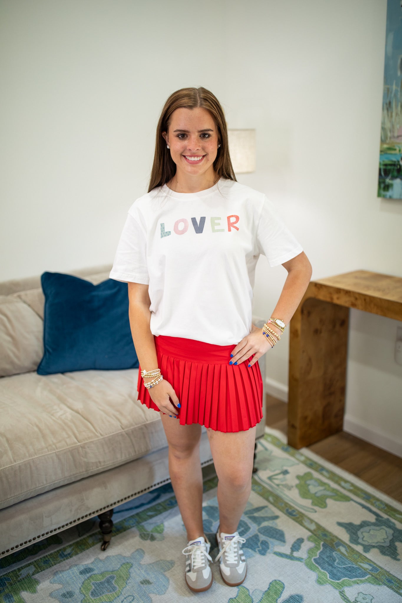 Hayden Tennis Skort in red
