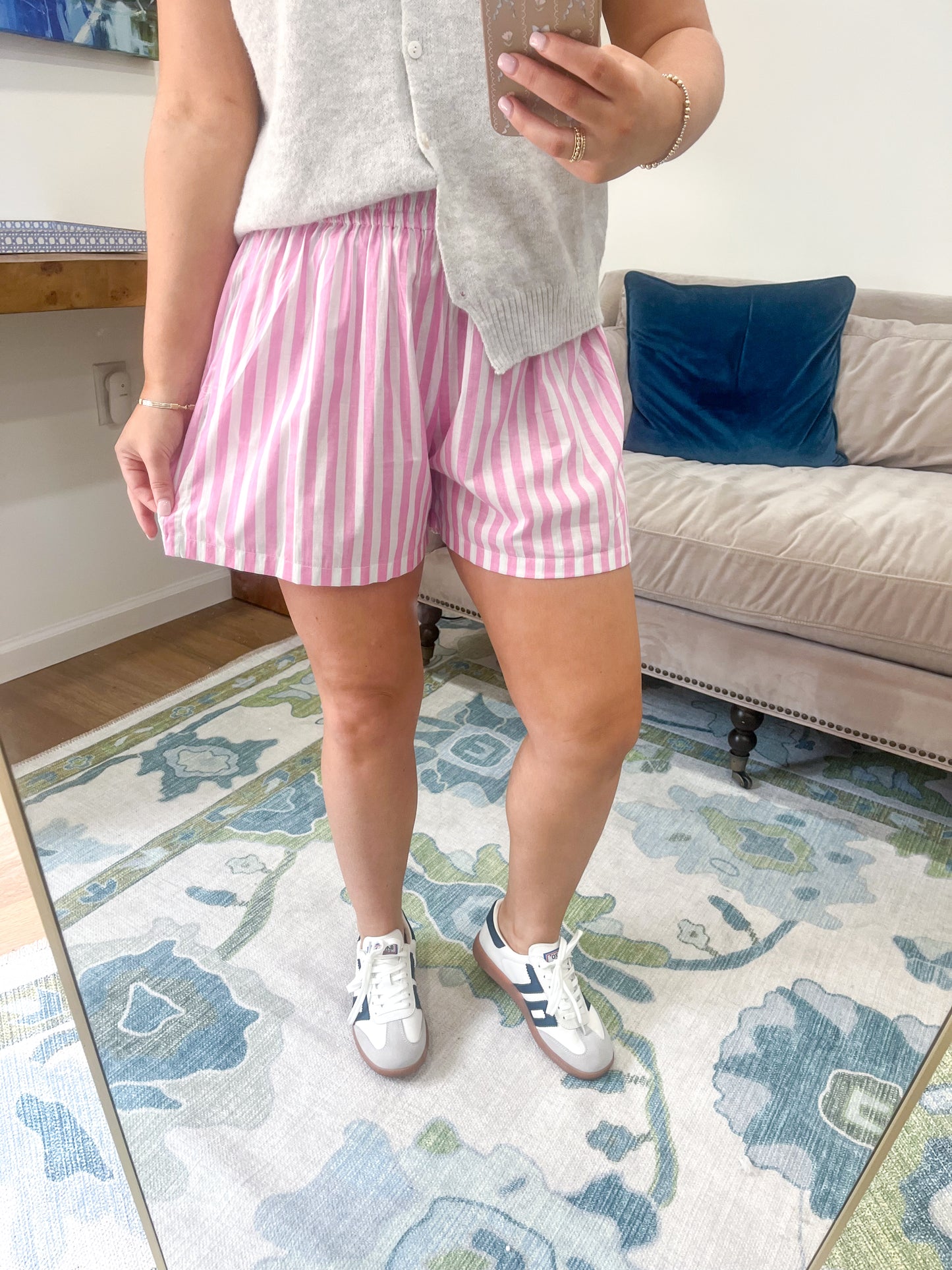 The Jones Boxers in Pink Stripe