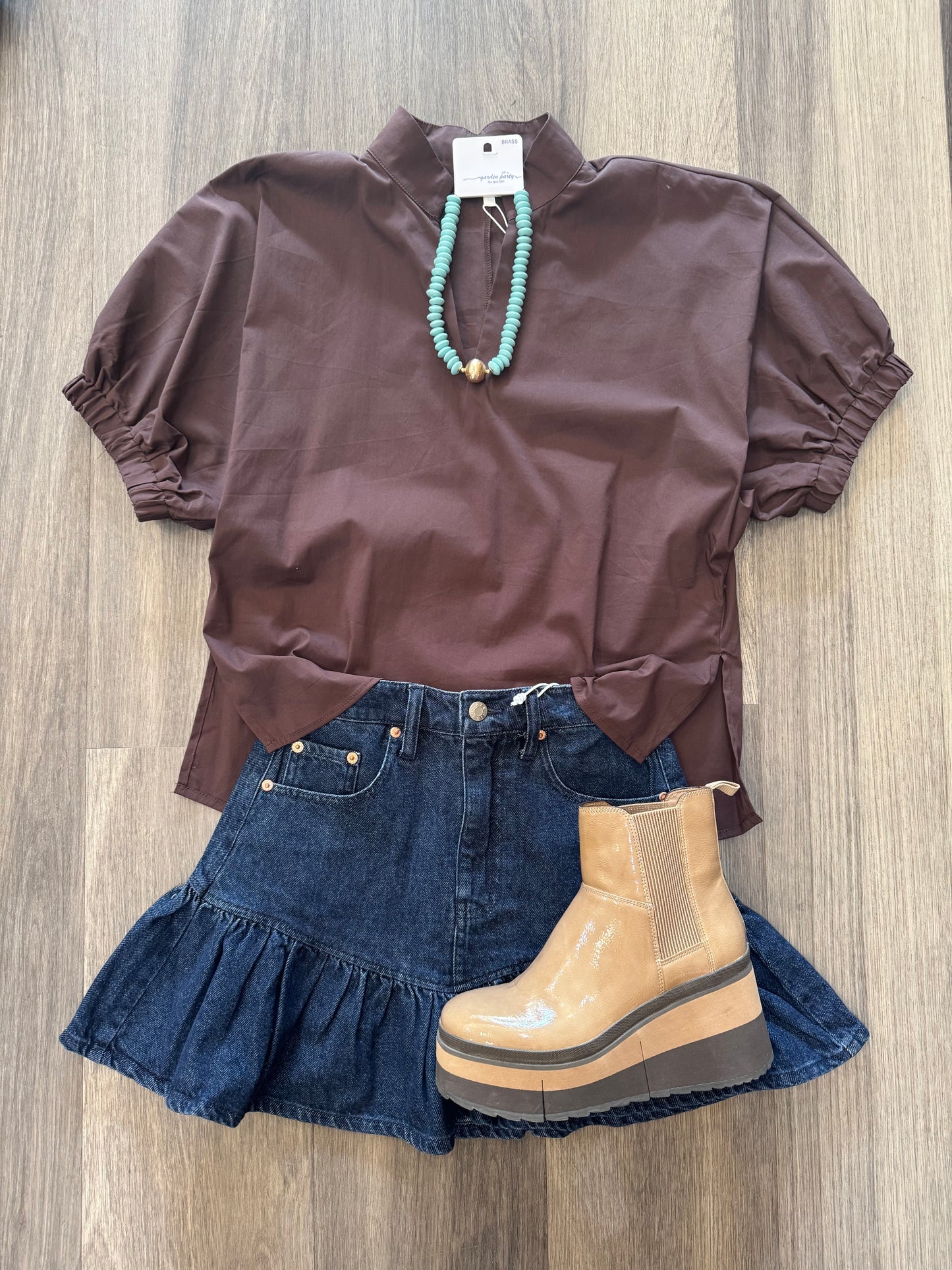Savannah Top in Brown