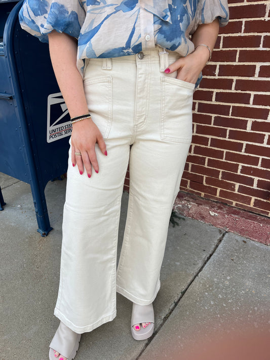 Valley Girl Wide Leg in Raw Cut