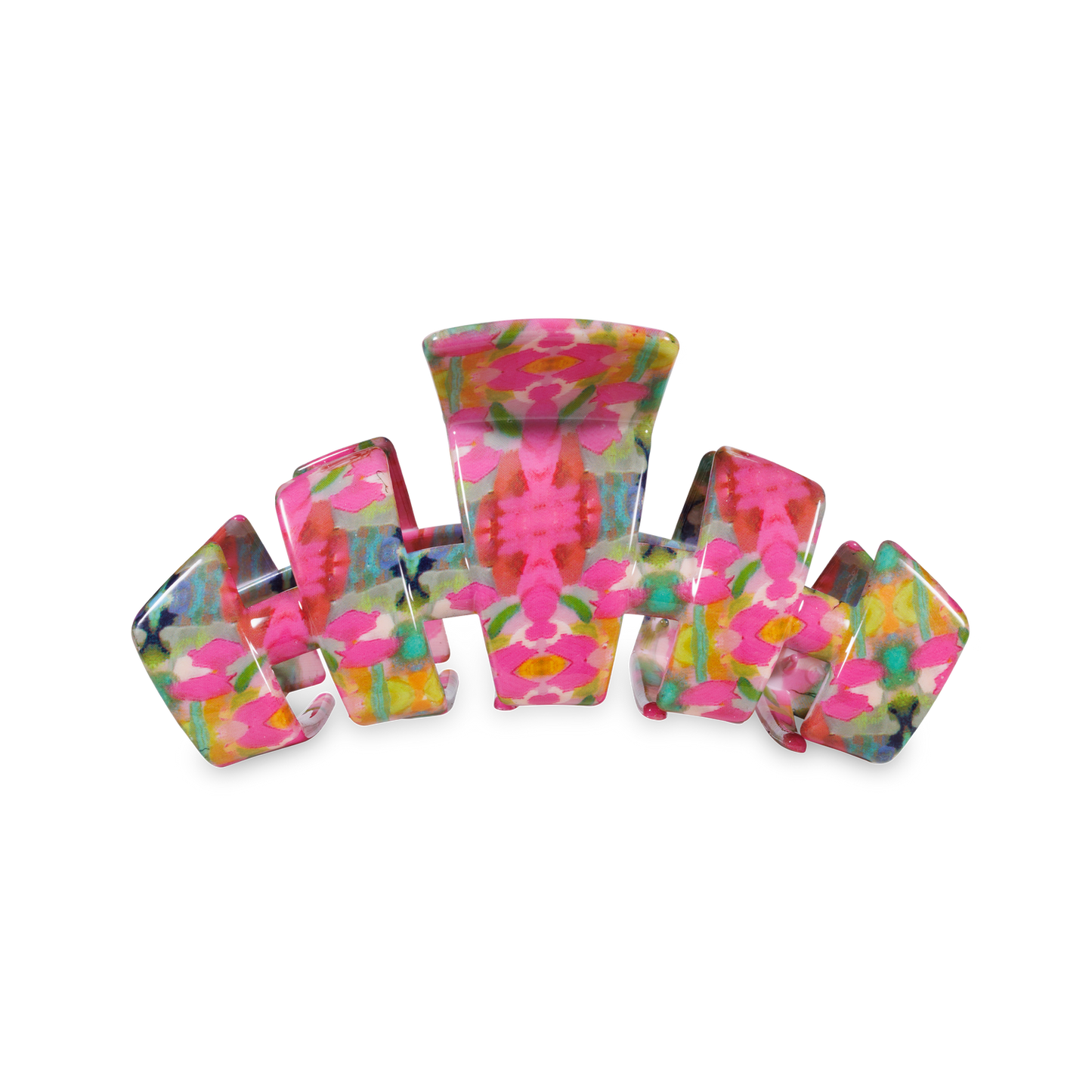 Laura Park Teleties Classic Hair Clip- Fuchsia Dream