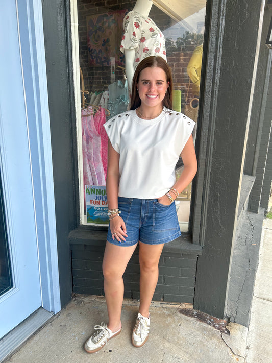 Lorraine Top in White