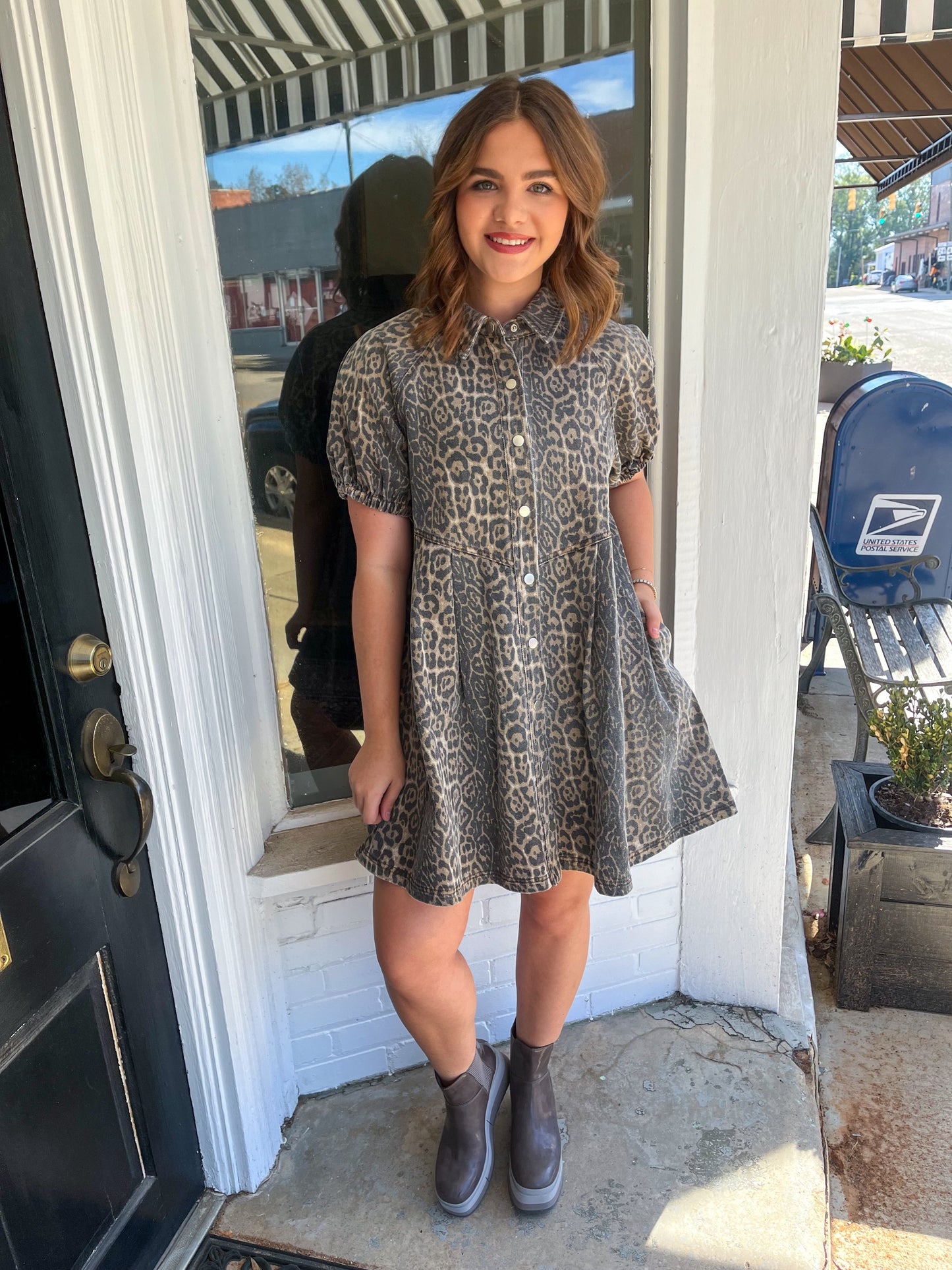 Hannah Mini in Brown Cheetah