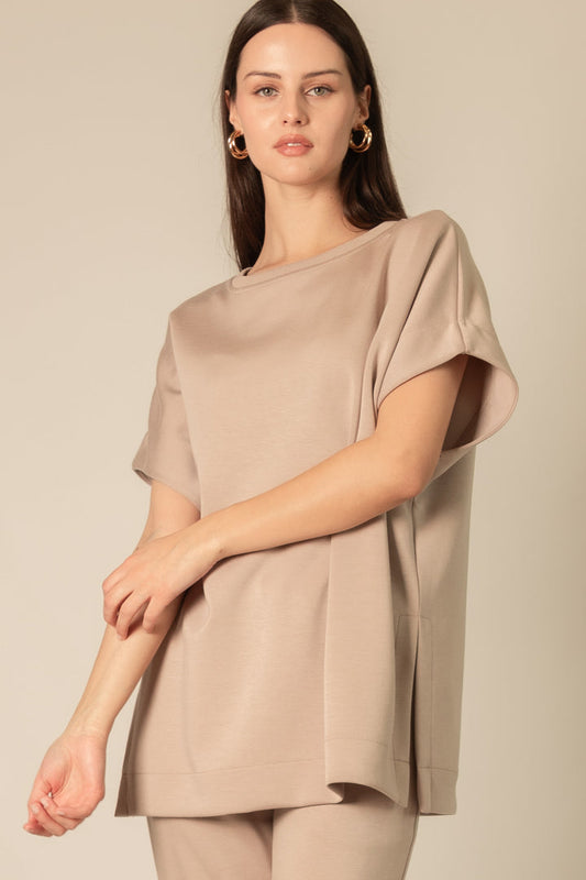 Lee Top in Taupe