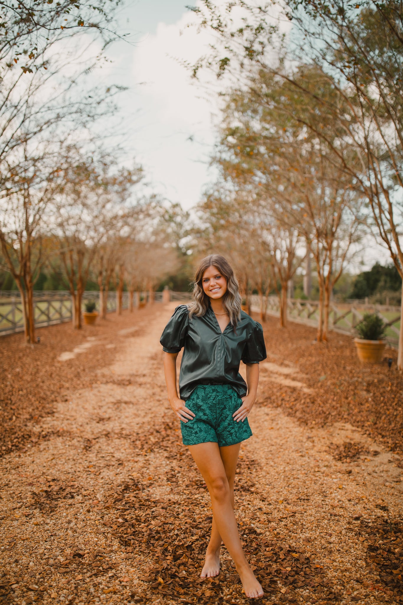 Connor Shorts in Emerald Jacquard