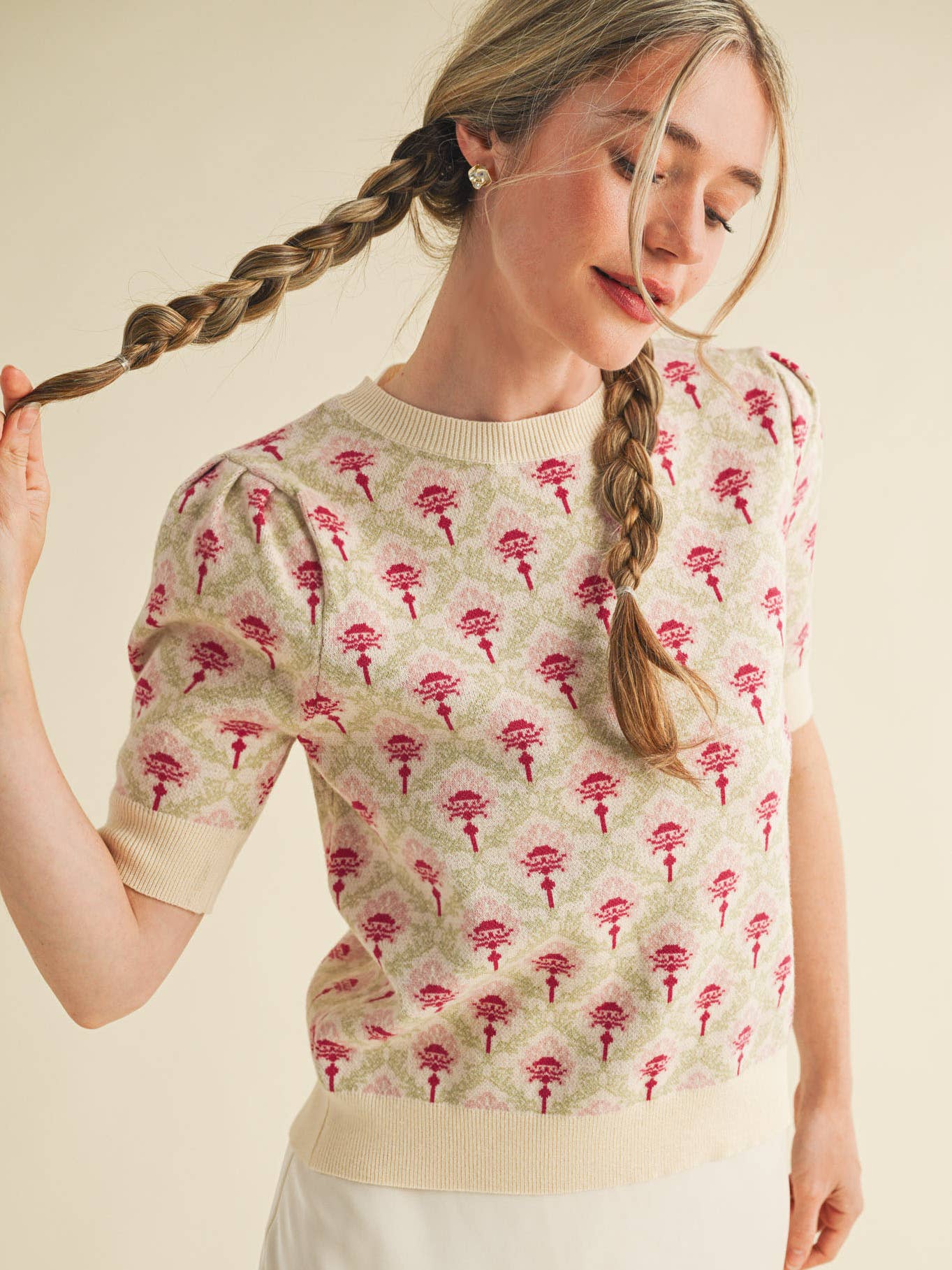 Barrett Sweater in Rose Multi