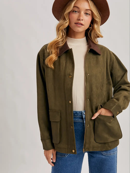 The Fawny Jacket in Olive