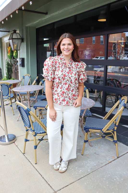 Leslie Top in Ecru