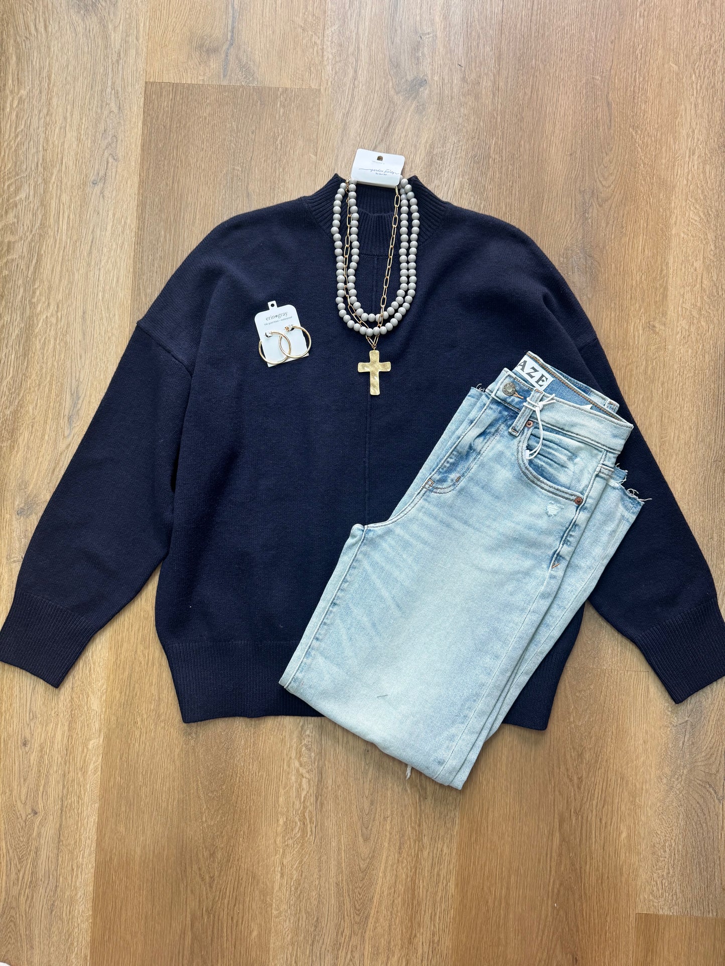 Stacy Sweater in Navy