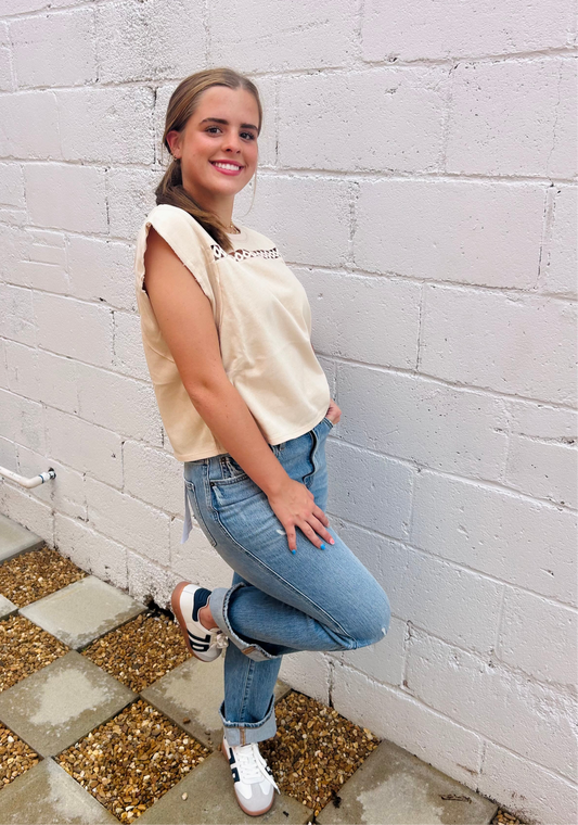 Mia Top in Beige