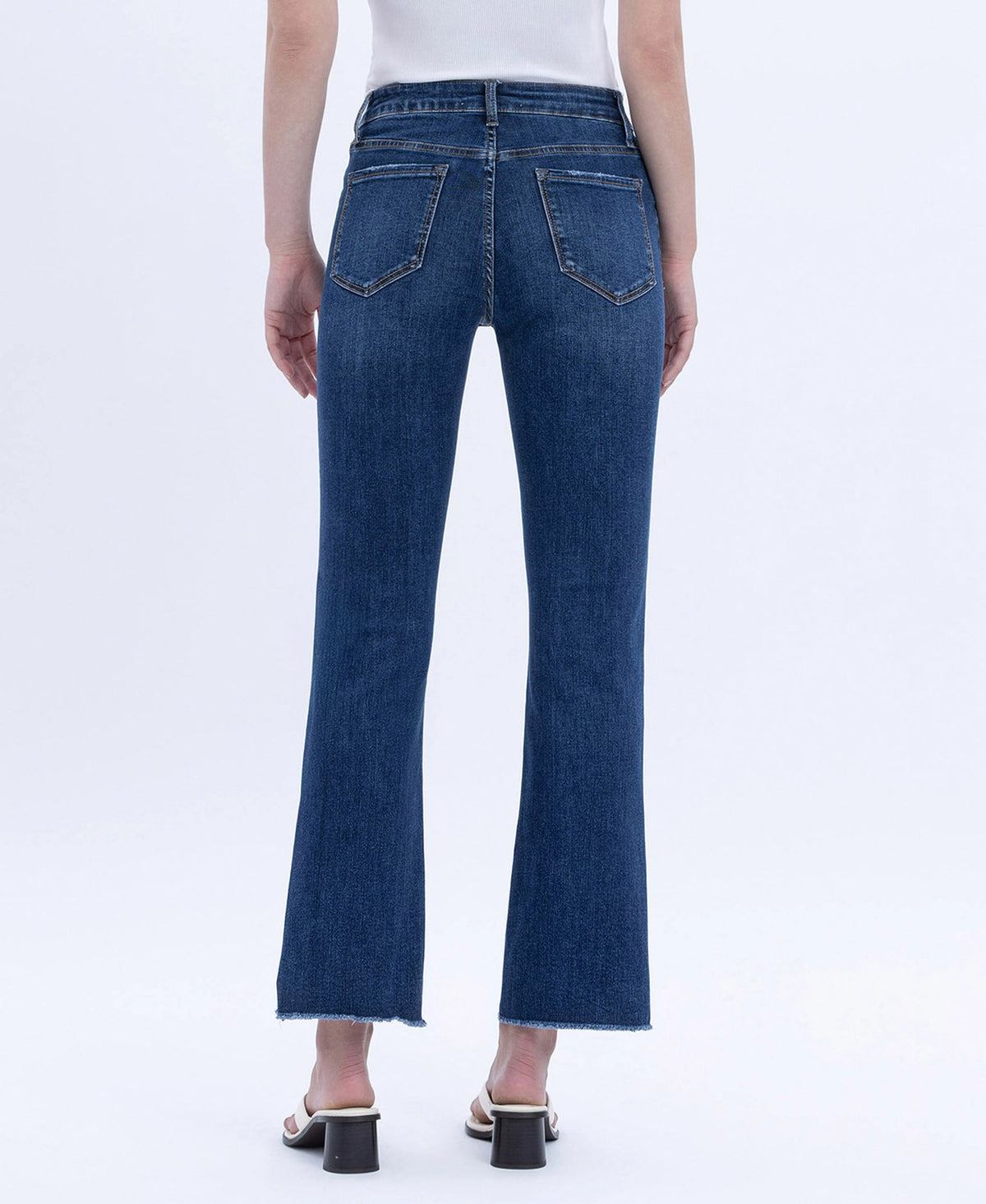 Vervet: Kick Flare in Dark Denim