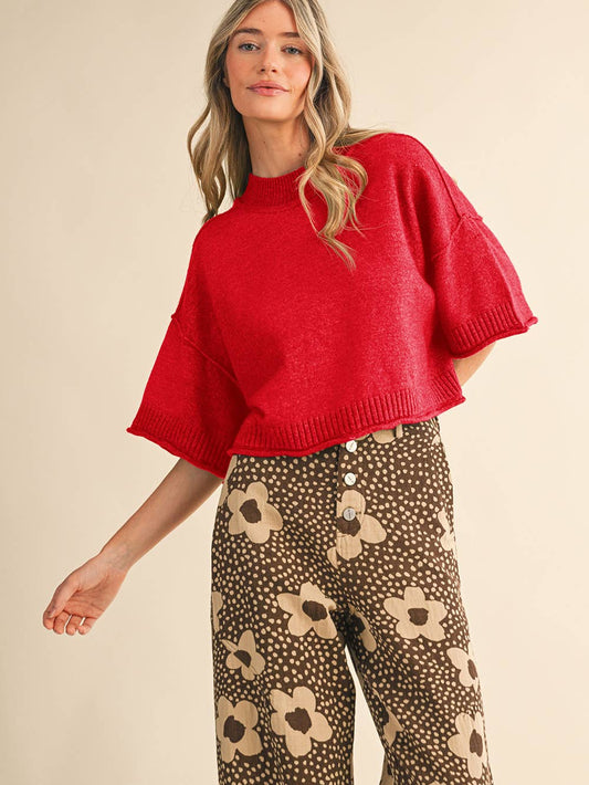 Sarah Sweater in Red