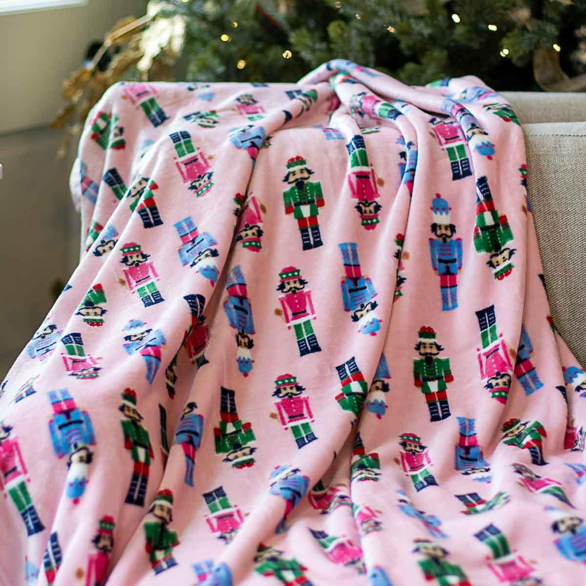 Pink Nutcracker Throw