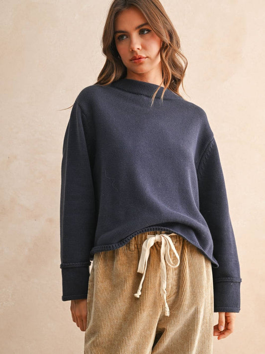 Layla Sweater in Navy