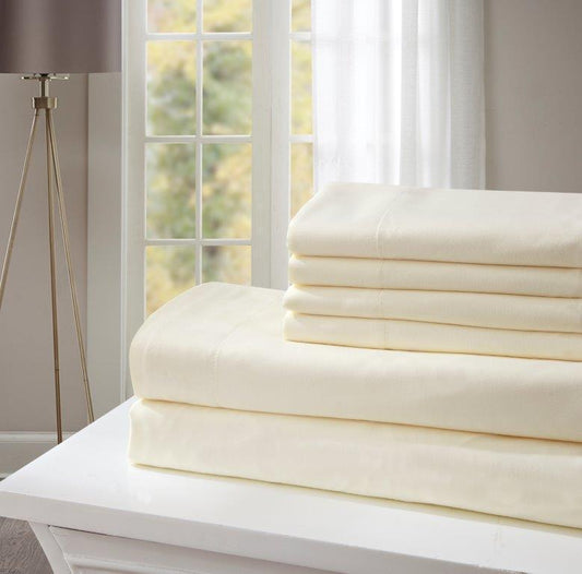 Duke Imports 2400 Platinum Ivory Queen Sheet Set
