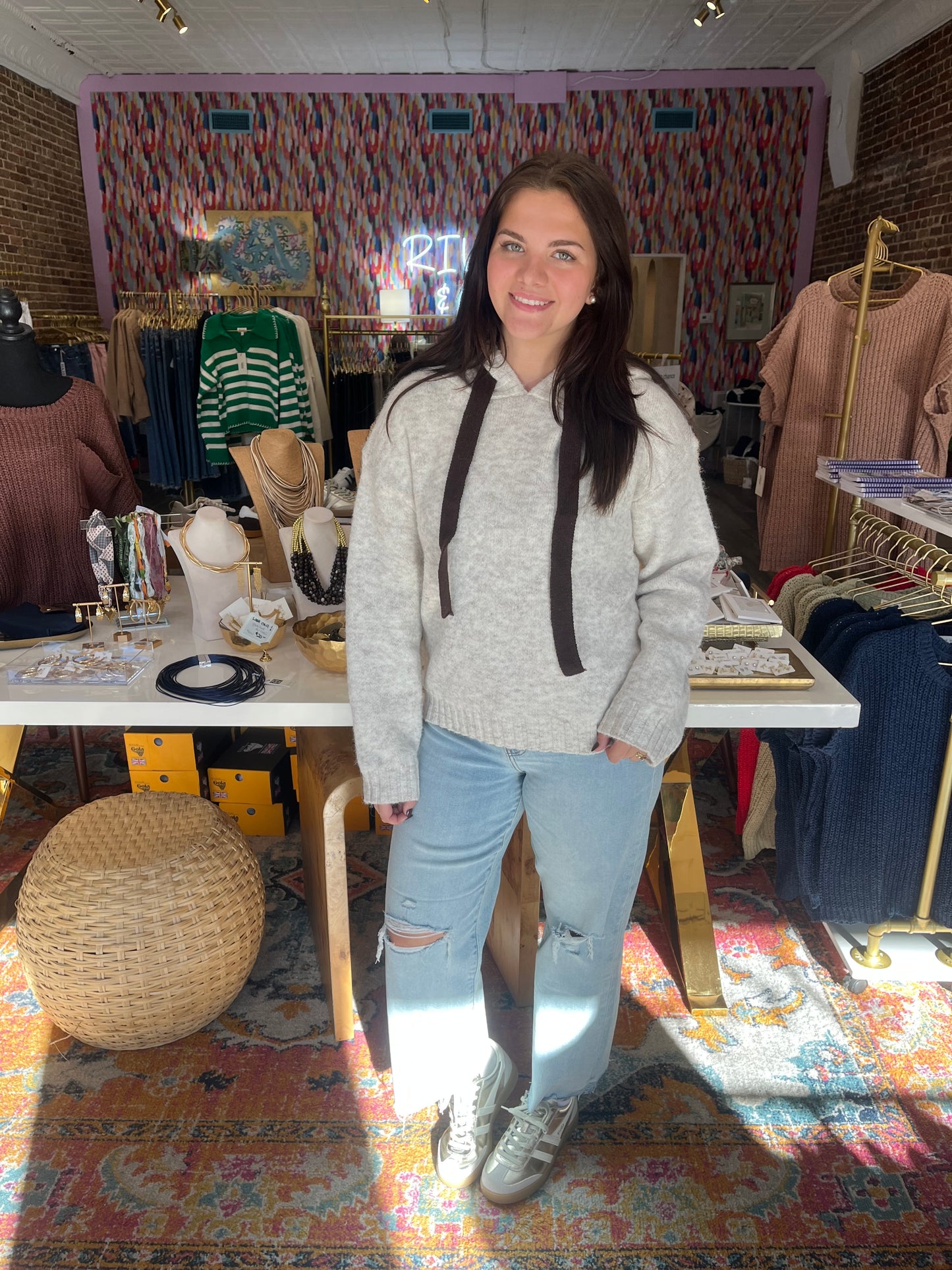 Madison Sweater in Oatmeal